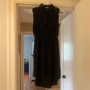 Black asymmetrical dress